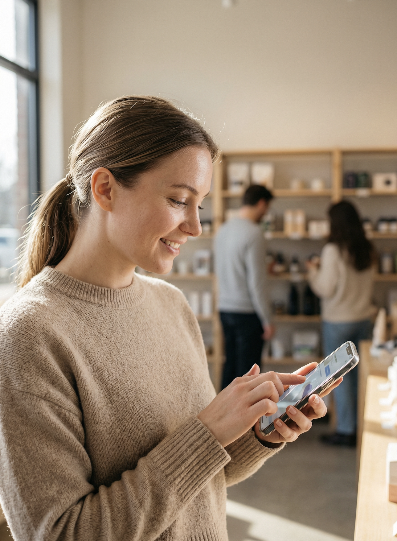 Cliente che accumula punti con AmaShop