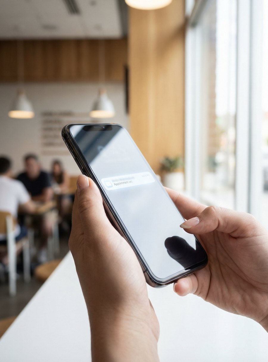 Il promemoria di un appuntamento arrivato sul telefono
