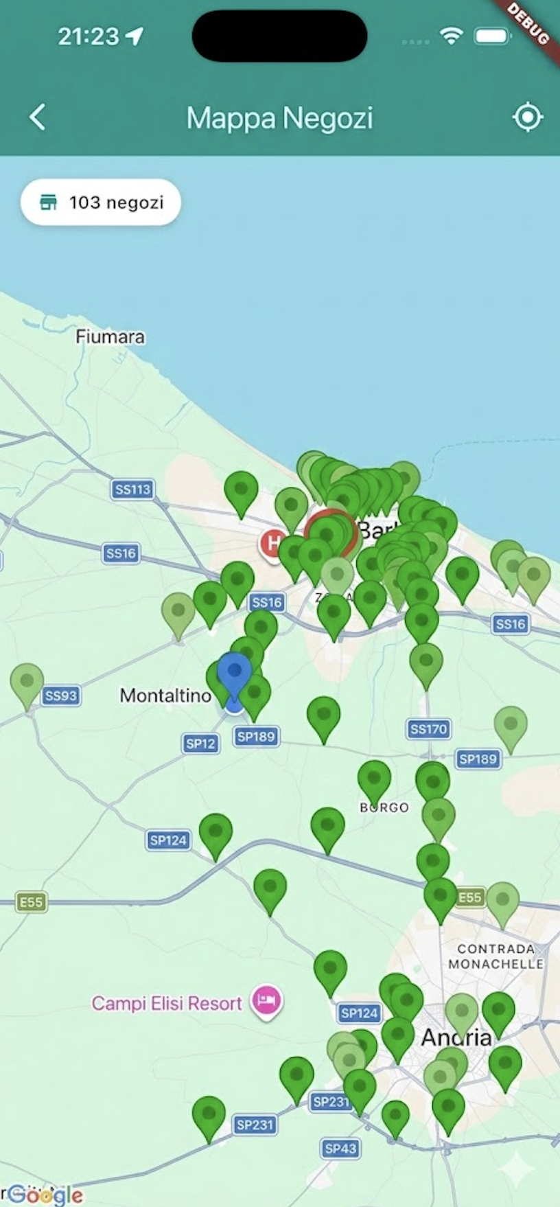 Mappa negozi AmaShop